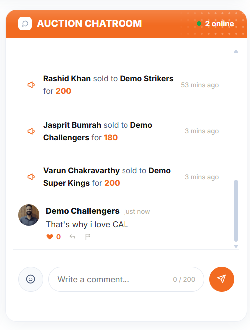 Auction Chatroom